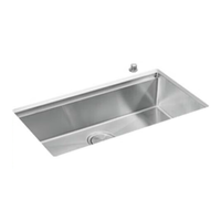 KOHLER 科勒 莫瑞系列 36352T-P-NA 隐藏式大单槽+依莱抽拉龙头+叠方+砧板 840*450*200mm