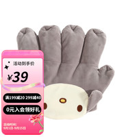 婧麒婴儿安抚手掌防惊跳新生儿0-2岁宝宝哄睡安抚枕头 灰色【决明子填充可加热】