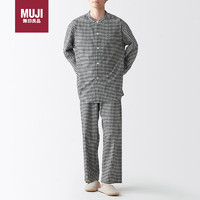 移动端、京东百亿补贴：MUJI 無印良品 无印良品 无侧缝法兰绒 立领睡衣 纯棉家居服套装