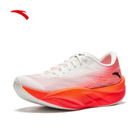 ANTA安踏C202 6代丨专业碳板马拉松竞速跑鞋氮科技男女运动鞋112445570 【男款】纸莎白/荧光艳红/橘-3 45