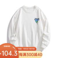 凡客诚品（VANCL）款圆领卫衣23211045TM 白色 56/3XL