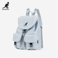 KANGOL时尚抽绳双肩包女大设计感旅游轻便大容量运动男生背包