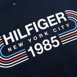 TOMMY HILFIGER汤米童装男童外套春秋儿童棒球服中大童休闲宽松夹克 暗夜蓝 130/64