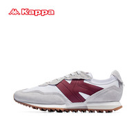 卡帕（Kappa）King潮流跑鞋男透气时尚老爹鞋 冷灰色/日照红 39 