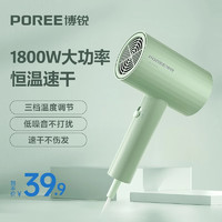 移动端、京东百亿补贴：FLYCO 飞科 POREE 博锐 吹风机家用电吹风大功率不伤发低噪音速干便携吹风筒 1档风力3种模