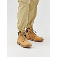 CAT 卡特彼勒 男士休闲工装经典牛皮高帮鞋工装靴 黄色 43