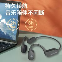 PHILIPS 飞利浦 挂耳式运动入耳降噪长续航,跑步游泳首选