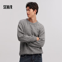 Semir 森马 毛衫男中花灰00510 175/92A/L