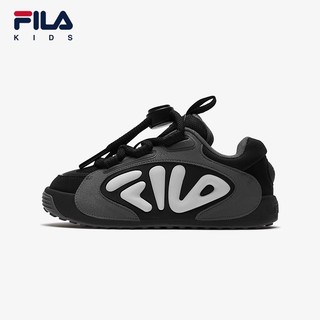 FILA 斐乐 儿童橄榄童鞋免系鞋带2024秋冬新款中大童男女童板鞋环保