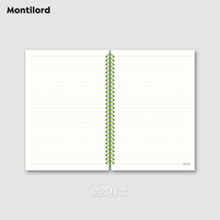『Montilord』B5横线线圈本 厚纸 狗狗个性记事本笔记录学加厚护眼高效简约防水平摊顺滑笔记本好写美式