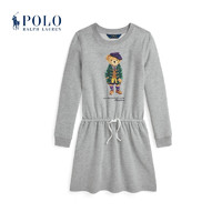 Polo Ralph Lauren 拉夫劳伦 女童 24年秋Polo Bear连衣裙RL42165 020-灰色 M