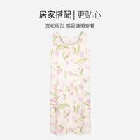【带胸垫防凸点可外穿】夏季睡裙女士睡衣家居服印花裙子