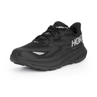 HOKA ONE ONE 男女款克利夫顿9公路跑步鞋Clifton 9回弹缓震 女款 黑色 7