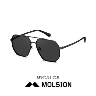 MOLSION 陌森 官方太阳镜男飞行员眼镜潮流偏光开车专用双梁墨镜MS7151