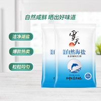 88VIP：xuetian 雪天 海盐加碘自然海盐食用盐海水400g*3袋日晒盐细盐巴无抗结剂