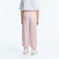 little MO&Co.little moco童装24秋装男女童松紧腰长裤束脚卫裤KBD3PAT007 柔粉色 110/50