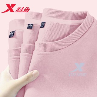 百亿补贴：XTEP 特步 卫衣女秋季时尚新款长袖圆领运动衣上衣女装跑步休闲运动服女