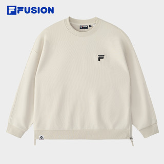 FILA 斐乐 FUSION斐乐潮牌情侣款套头男卫衣2024秋新款宽松圆领女上衣