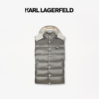 Karl Lagerfeld卡尔·拉格斐2024冬季新款羽绒马夹老佛爷1K1D70108887