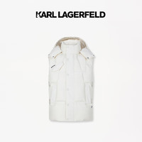 Karl Lagerfeld卡尔·拉格斐2024冬季羽绒马夹老佛爷1K1D70108885 白色 S
