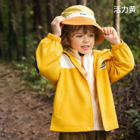 欧孕（OUYUN）儿童外套三合一宝宝防水外套春秋款男女童户外防风防水2024 活力黄【单件外套】 140cm