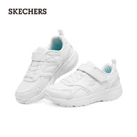 斯凯奇（Skechers）魔术贴运动鞋经典中大童鞋子302604L 白色/WHT 34码