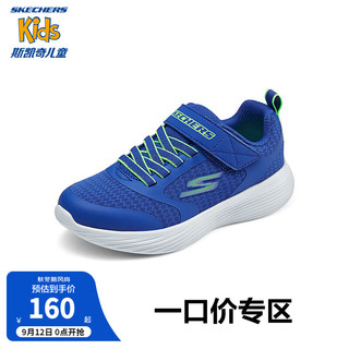 Skechers斯凯奇儿童鞋春秋时尚休闲鞋女童简约运动鞋中大童跑步鞋405095L 蓝色/柠檬色/BLLM 39