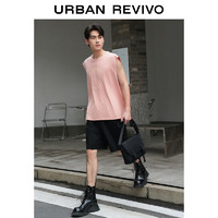 URBAN REVIVO UR2024新款男装时尚松紧抽绳短裤UMF640041