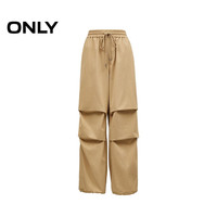 ONLY2024秋季新款休闲高腰捏褶设计工装裤休闲裤女|124314028