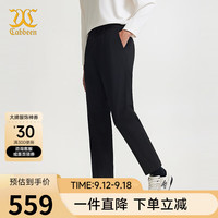 卡宾男装时尚西裤24秋锥形裤舒适通勤J2243130001 煤黑色01 54