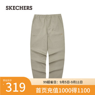 斯凯奇（Skechers）男款长裤运动裤舒适透气休闲时尚L324M008 腰果啡 S