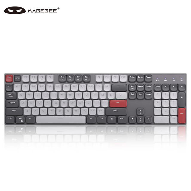 概率券：MageGee 轻语 矮轴机械键盘 办公轻音键盘 三模无线键盘 双系统适用 RGB透光键盘 电脑商务 太空灰茶轴