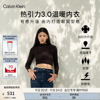 Calvin Klein内衣【热引力】24秋季ck轻盈柔滑打底保暖内衣长裤随心选 AD0015-UB1-太空黑 M