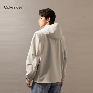 Calvin Klein Jeans【防风防泼水】24秋季男士ck山系户外宽松外套J326600 PD7-卡其米 L