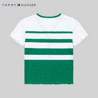 TOMMY HILFIGER汤米童装短袖T恤儿童夏装夏季新款男女童条纹上衣