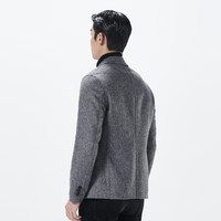 利郎(LILANZ)双面呢西装外套男冬季保暖商务休闲男士羊毛呢子西服上衣 深灰(23DYR6031Y) 185/100A