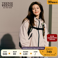 Teenie Weenie【赵露思同款】小熊女装连帽美式卫衣女2024早秋新款女开衫卫衣外