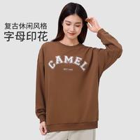 CAMEL 骆驼 运动卫衣女春秋款长袖上衣时尚通勤保暖外套女式卫衣