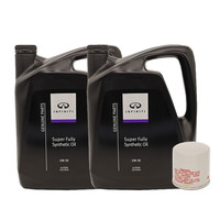 INFINITI 英菲尼迪 原厂全合成机油机滤 4S店直供配套 小保养套餐 发动机润滑油 0W-30 SN级 8L套餐