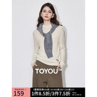 初语【锦鲤毛织】可机洗羊毛衫女2024秋季新款半高领保暖打底毛衣