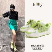 百亿补贴：jifffly 女鞋2024夏季新款ins潮流百搭板鞋男情侣款学生运动鞋正版