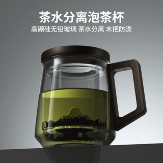 百亿补贴：TiaNXI 天喜 观山茶水分离透明玻璃杯 520ml