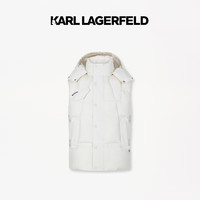 Karl Lagerfeld卡尔拉格斐2024冬季羽绒马夹老佛爷1K1D70108885 白色 XL