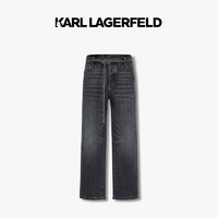 Karl Lagerfeld卡尔拉格斐2024秋季牛仔裤老佛爷1K3D30403832 深灰色 52