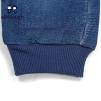 allo&lughallo&lugh阿路和如童装男童牛仔裤街头潮酷帅气裤子 牛仔色 120cm