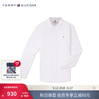 TOMMY HILFIGER24秋冬女装牛津纺小绣标商务白领长袖衬衫WW0WW44274 白色YCF 38