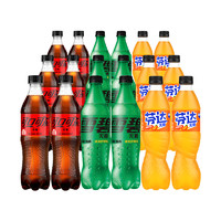 Coca-Cola 可口可乐 无糖可乐雪碧芬达500ml*18瓶