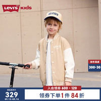 Levi's李维斯儿童童装风衣2件套2024秋马甲外套一衣多穿上衣 狩猎卡其 130/64