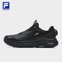 FILA 斐乐 路跑鞋男鞋BOA NUVOLE2+柔云2024冬季新款专业跑步鞋黑