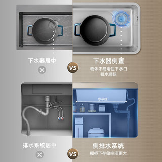 MOEN 摩恩 艾森系列 SK42811C01 不锈钢大单槽 银白色 800*450*200mm